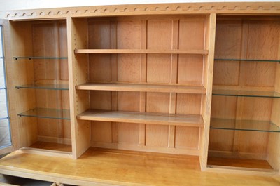 Lot 166 - Mouseman Oak Display Dresser
