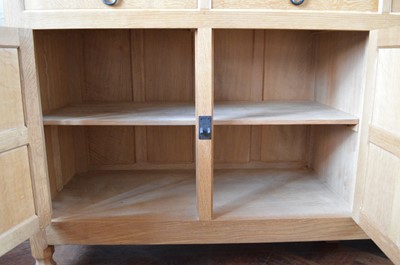 Lot 166 - Mouseman Oak Display Dresser