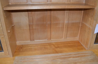 Lot 166 - Mouseman Oak Display Dresser