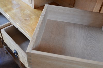 Lot 166 - Mouseman Oak Display Dresser
