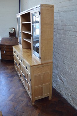 Lot 166 - Mouseman Oak Display Dresser
