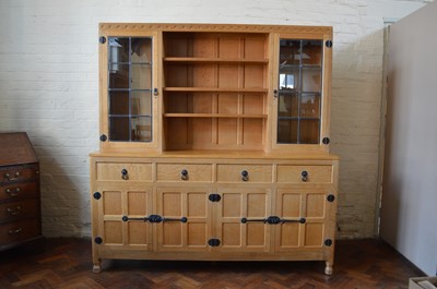 Lot 166 - Mouseman Oak Display Dresser