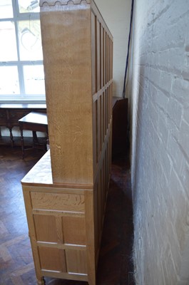 Lot 166 - Mouseman Oak Display Dresser