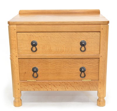 Lot 165 - Mouseman Oak Television DVD Table