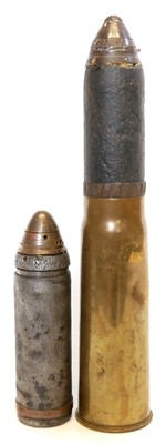 Lot 309 - Inert British 13pr round, one other 75mm projectile.