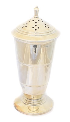 Lot 180 - An Art Deco silver sugar caster