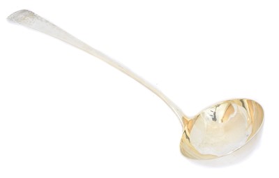 Lot 205 - A George III Scottish silver ladle