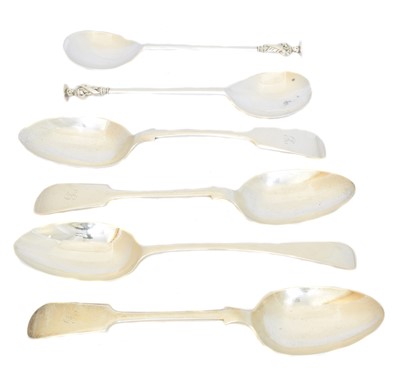 Lot 161 - A selection of Chester silver spoons