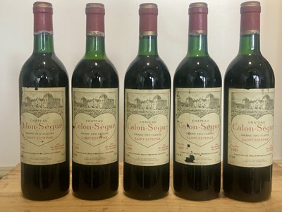 Lot 21 - 5 bottles Chateau Calon Segur Grand Cru Classe St Estephe 1989