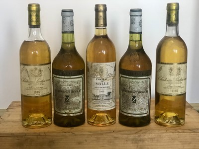 Lot 66 - 5 Bottles Mixed Lot Fine Classified Sauternes