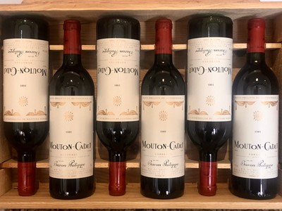 Lot 33 - 6 Bottles Baron Philippe de Rothschild ‘Mouton Cadet’ 1989