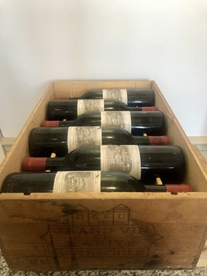 Lot 33 - 12 Bottles Chateau Lafite Rothschild Premier Grand Cru Classe Pauillac 1965