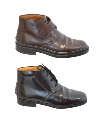 Lot 75 - Two pairs of boots by Tods