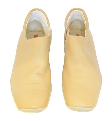 Lot 130 - A pair of Prada leather ankle boots