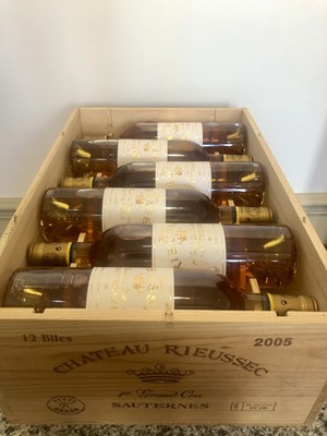 Lot 39 - 12 Bottles (in OWC) Chateau Rieussec Premier Grand Cru Classe Sauternes 2005