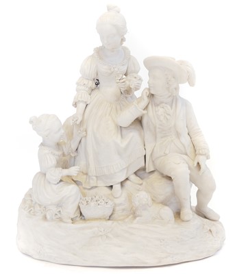Lot 219 - Adams parian figure group