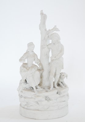 Lot 218 - La Coutille bisque figure group