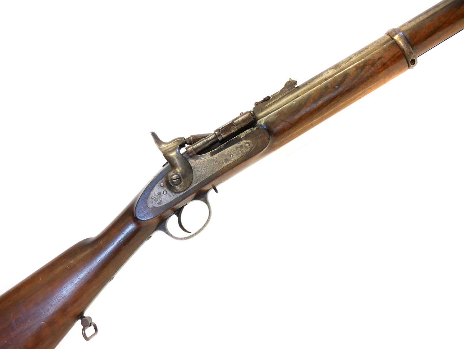 Lot 274 - BSA two band .577 Snider rifle