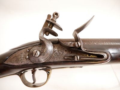 Lot 295 - Short land pattern .750 Brown Bess musket with Irish marks