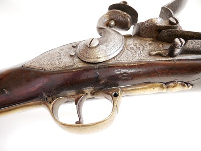 Lot 295 - Short land pattern .750 Brown Bess musket with Irish marks