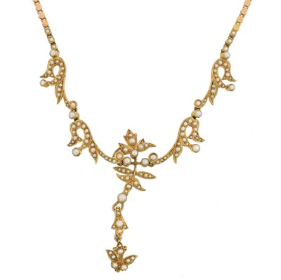Lot 84 - An early 20th century split pearl necklace