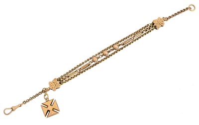 Lot 18 - A late Victorian Albertina chain