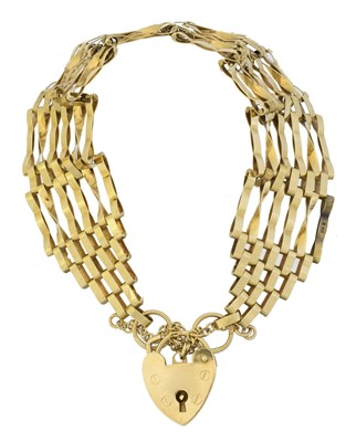 Lot 10 - A 9ct gold bracelet
