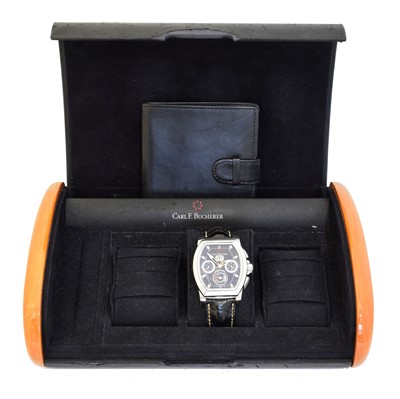 Lot 165 - A stainless steel Carl F. Bucherer Patravi wristwatch