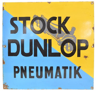 Lot 71 - Dunlop Enamel Sign