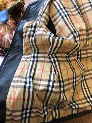 Lot 74 - A Burberry leather jacket