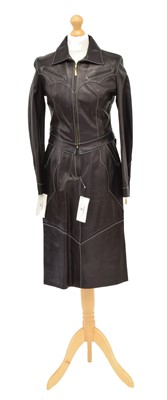 Lot 20 - A Farratux black leather set