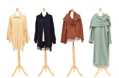 Lot 77 - Four cashmere wool coats by Salvatore Ferragamo