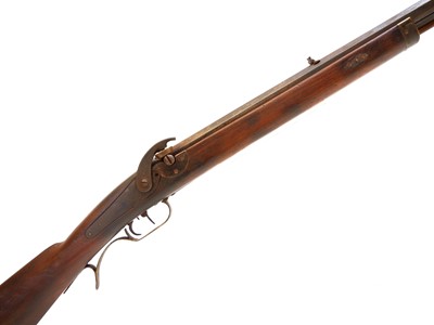 Lot 302 - Amercian .32 percussion squirrel rifle by Carl a Eakin