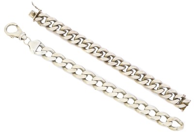 Lot 16 - Two silver bracelets