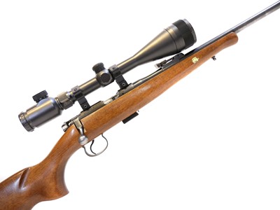 Lot 402 - CZ 452-2E .22 bolt action rifle with scope and moderator LICENCE REQUIRED