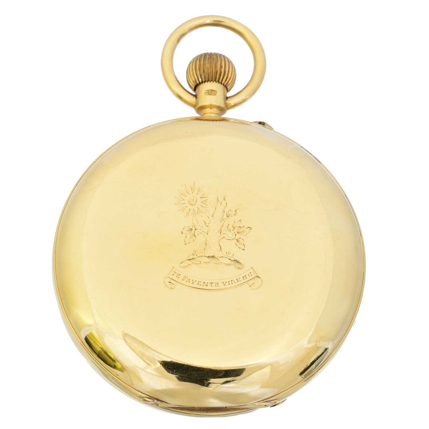 Lot 209 - An 18ct gold full hunter pocket watch