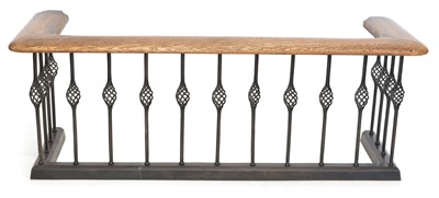 Lot 300 - Early 20th century wrought metal club fender