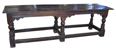 Lot 406 - Late 17th-century oak serving table