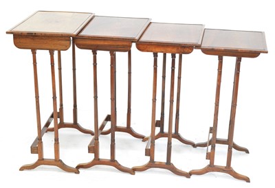 Lot 394 - Edwardian rosewood quarteto