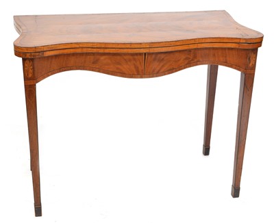 Lot 312 - Early 19th-century fold-over card table