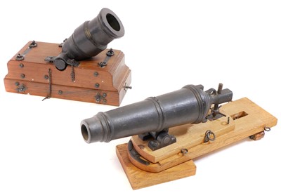 Lot 113 - Two one eighth scale model cannons