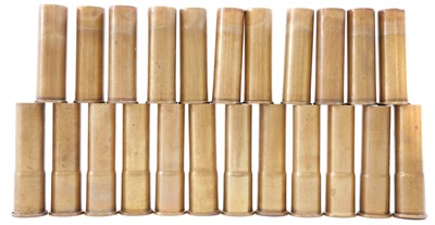 Lot 559 - Twenty three Greener Police brass shotgun cases  LICENCE REQUIRED