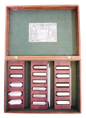 Lot 529 - Cased set of shotgun plug gauges