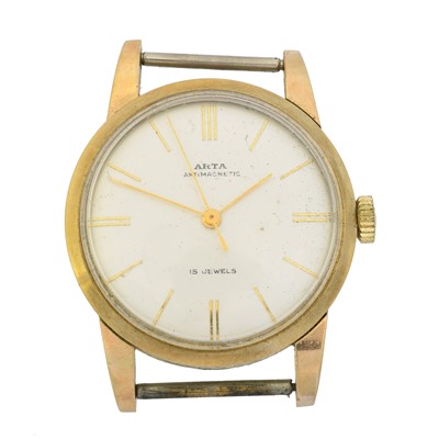 Lot 161 - A 9ct gold cased Arta wristwatch