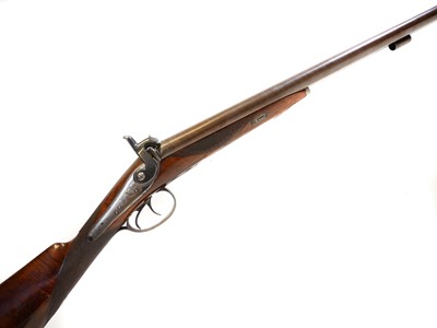 Lot 326 - Percussion double 15 bore shotgun