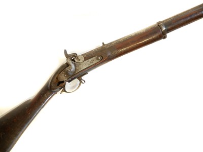 Lot 305 - Percussion two band musket for restoration