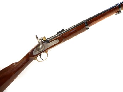 Lot 413 - Parker Hale percussion two band .577 rifled carbine LICENCE REQUIRED