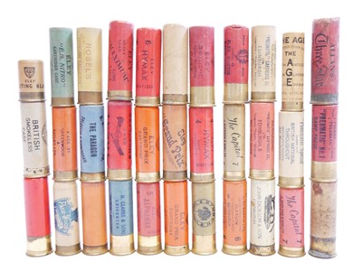 Lot 567 - Thirty two proprietary shotgun cartridges including twelve Scottish examples LICENCE REQUIRED