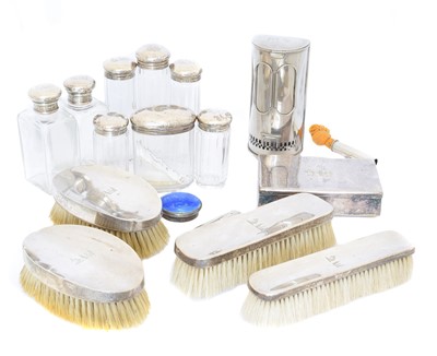 Lot 146 - A silver dressing table set