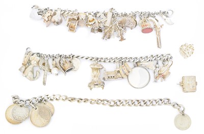 Lot 15 - Three charm bracelets